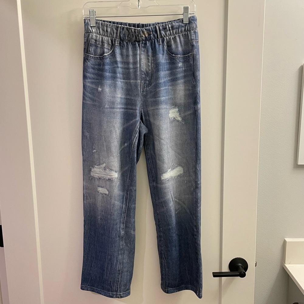 Hue pull-on loose fit jegging